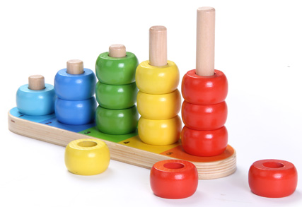 wooden stacking rings